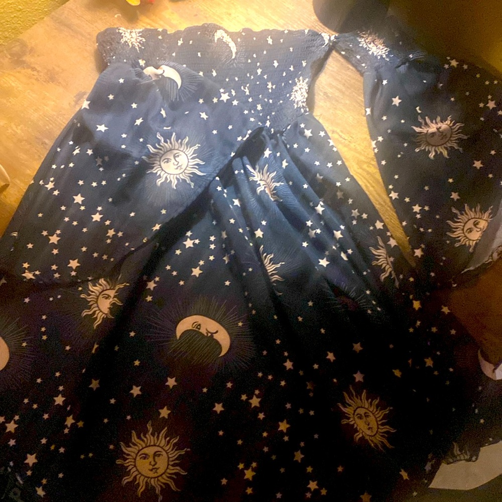 Pretty Flare Cosmic Short Off-Shoulders Dress